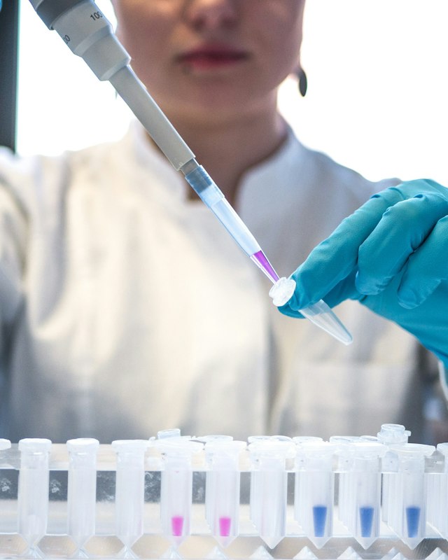 Pipette used to prepare a laboratory sample